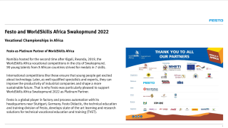 Festo at WorldSkills Africa Swakopmund 2022